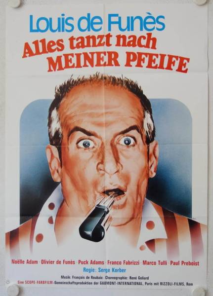 Alles tanzt nach meiner Pfeife originales deutsches Filmplakat (R70s)